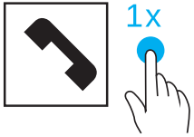 Accept call button