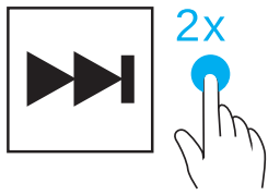 Next track with right earbud
