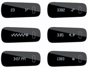 Tracking display examples