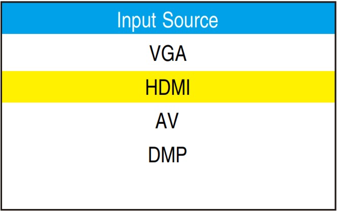 Selecting input source