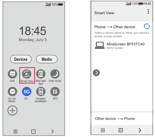 Samsung Smart screen icon