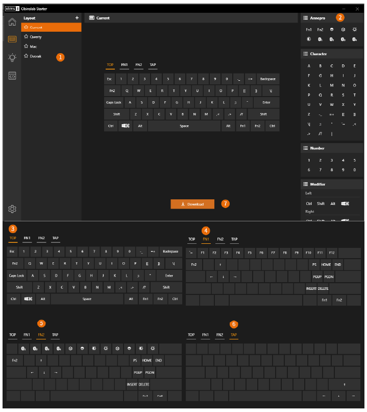 Setting up the layout in Obinslab