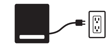 Plug the subwoofer into the power diagram