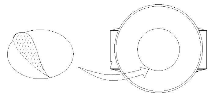 Sticking adhesive tape onto base of camera