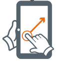 Swiping the screen