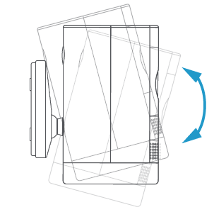 Rotating the camera to test the depth of field