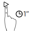 Pressing play button for 1 second