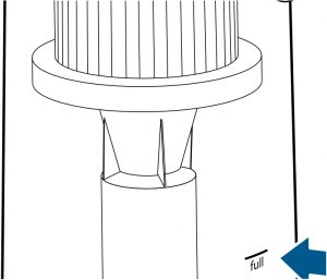 Full-tank indicator line