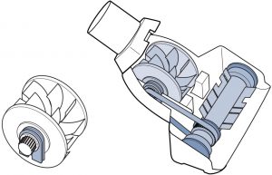Reassembling the pet care attachment