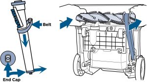 Replacing the brush roll