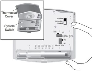 Finally attaching the Hunter thermostat