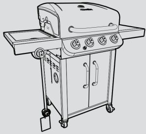 Char-Broil 4-Burner Gas Grill 463375619 Manual Image