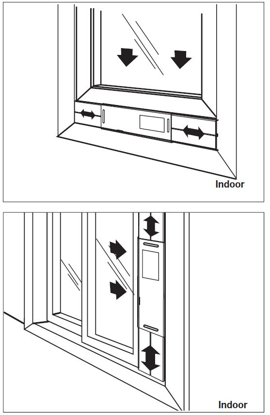 Installing the window panel into a window