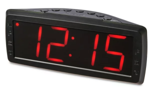 onn Digital Clock Radio Manual Image