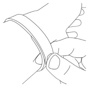 Securing the strap