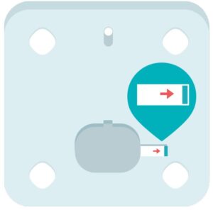 Location of power button