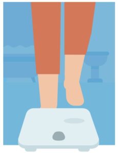 Stepping onto scales