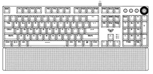AULA Game Mechanical Keyboard Manual Image