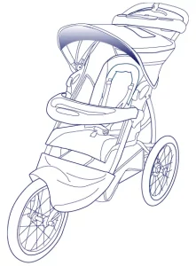 baby trend Expedition LX Jogging Stroller Manual Image