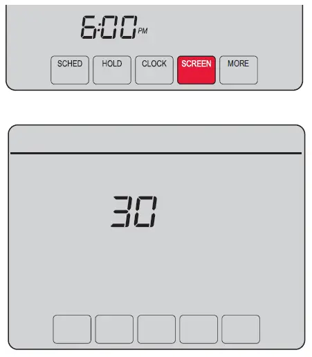 Locking the screen for cleaning