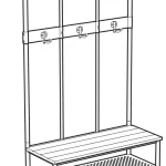 IKEA PINNIG Coat Rack with Shoe Storage Bench manual Thumb
