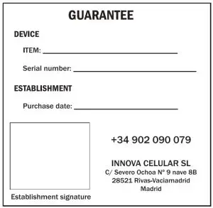 Guarantee printout