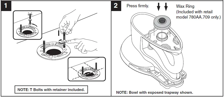 Installation instructions parts 1 and 2