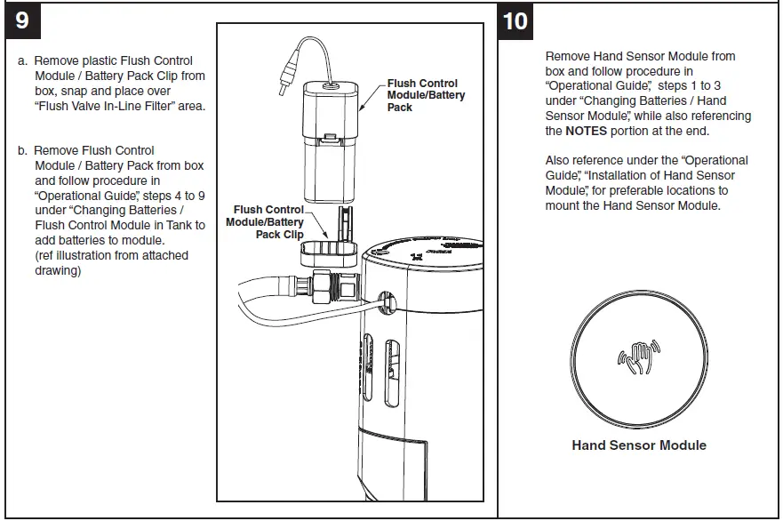 Installation instructions parts 9 and 10