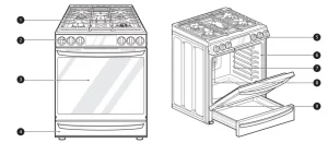 LG Gas Range Manual Image