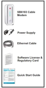Surfboard SB6183 DOCSIS 3.0 Cable Modem Manual Image