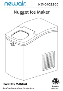 Newair Nugget Ice Maker NIM040SS00 Manual Image