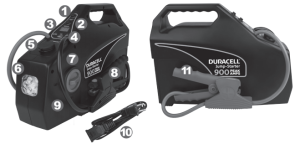 DURACELL Portable Emergency Jump Starter Manual Image