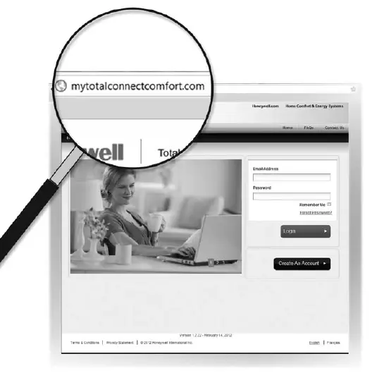 Going online and registering your thermostat