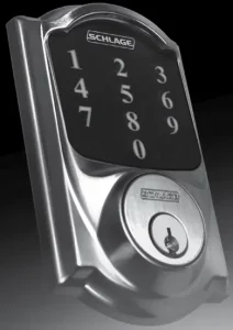 SCHLAGE Deadbolt with Alarm BE469 manual Image