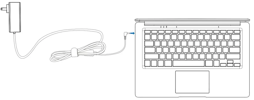 Plugging into a laptop