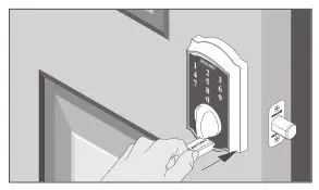 Schlage Touchscreen Deadbolt Lock BE375 Manual Image