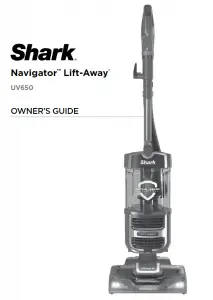 Shark Navigator Lift-Away Upright Vacuum UV650 Manual Image