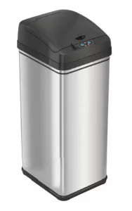 13 Gallon Stainless Steel Sensor Trash Can DZT13P Manual Image