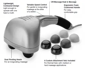 Homedics PA-1H Therapist Select Massager manual Image