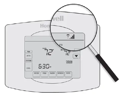 The wireless strenght indicator
