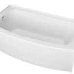 American Standard Elevate 60×30 Curved Tub Manual Thumb