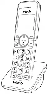 DECT 6.0 accessory handset VTech models Manual Image