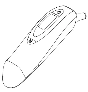 2 in 1 Infrared Thermometer Ear and Object KI-8171L Manual Image