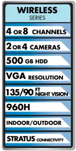 Lorex Wireless Security Camera System features list