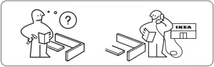 Contact IKEA if unsure about anything