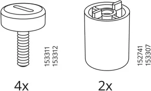 These screws come with the panels