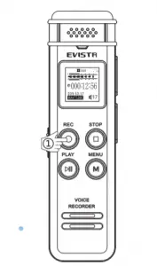 EVISTR L157 Voice Recorder Manual Image