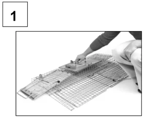 HAVAHART Large 1-Door Collapsible Easy Set Trap manual Image