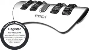 Homedics FMV-200 Dual Foot Massager Manual Image