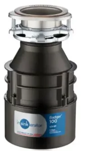 Insinkerator Badger 100 Standard Series 1-3 HP Continuous Feed Garbage Disposal Image